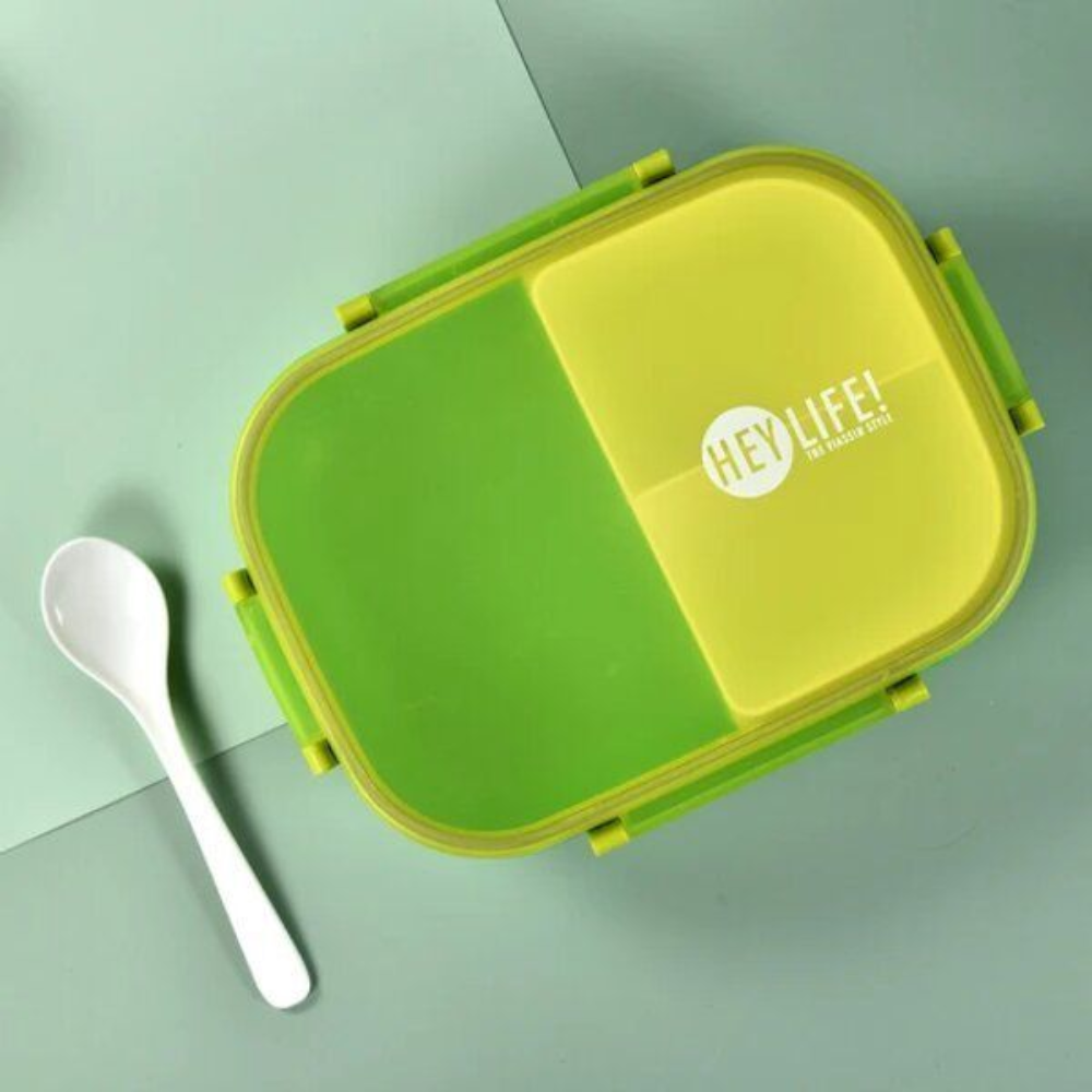 3-Compartment BPA-Free Lunch Box with Water Bottle
