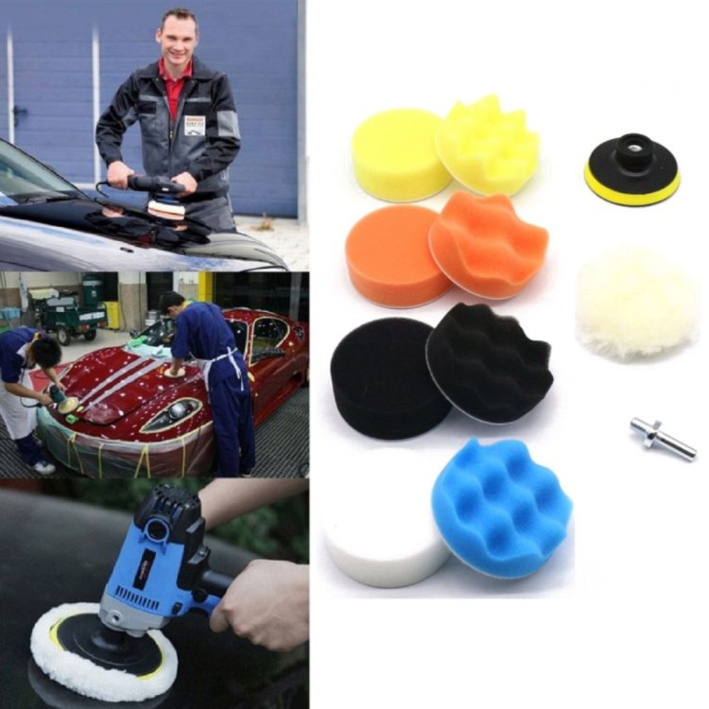 11-Piece Car Foam Polishing Pad Set