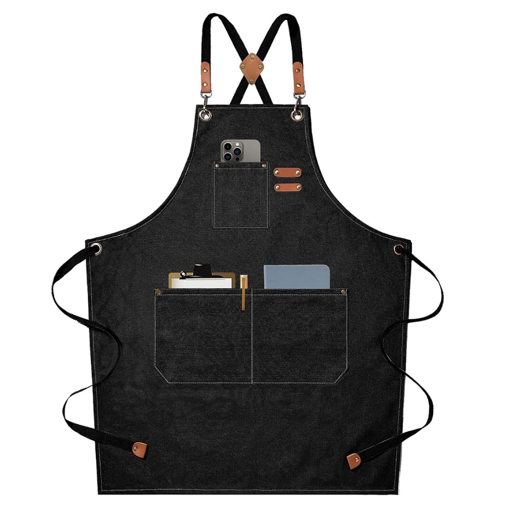 Premium Cotton Canvas Cross-Back Apron