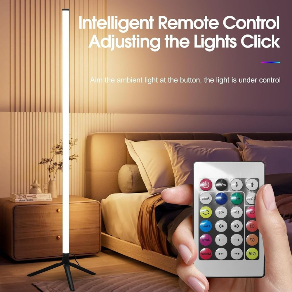 RGB LED Corner Floor Lamp - Colour Changing Ambient Mood Light with Remote Control DealRush