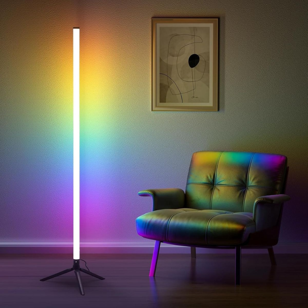 RGB LED Corner Floor Lamp - Colour Changing Ambient Mood Light with Remote Control DealRush