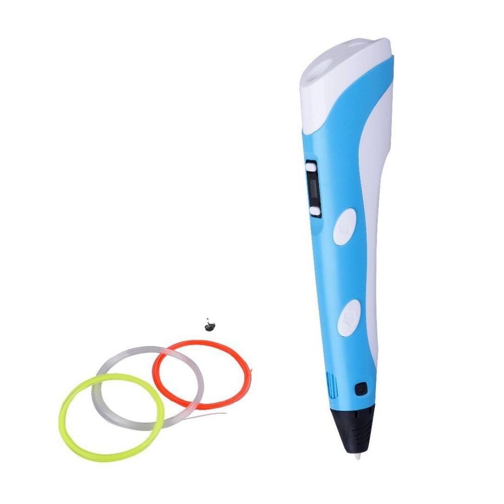 3D Printing Pen Kit - Child-Safe with LCD Display & 3 Sample Filaments DealRush