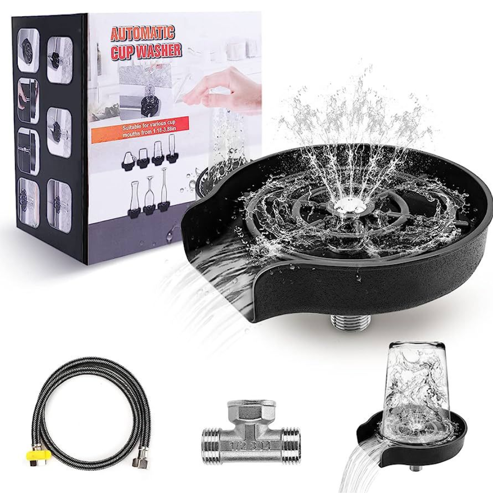 Automatic Glass Rinser for Kitchen Sink