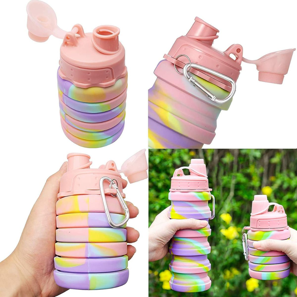 Collapsible Silicone Water Bottle 500ml