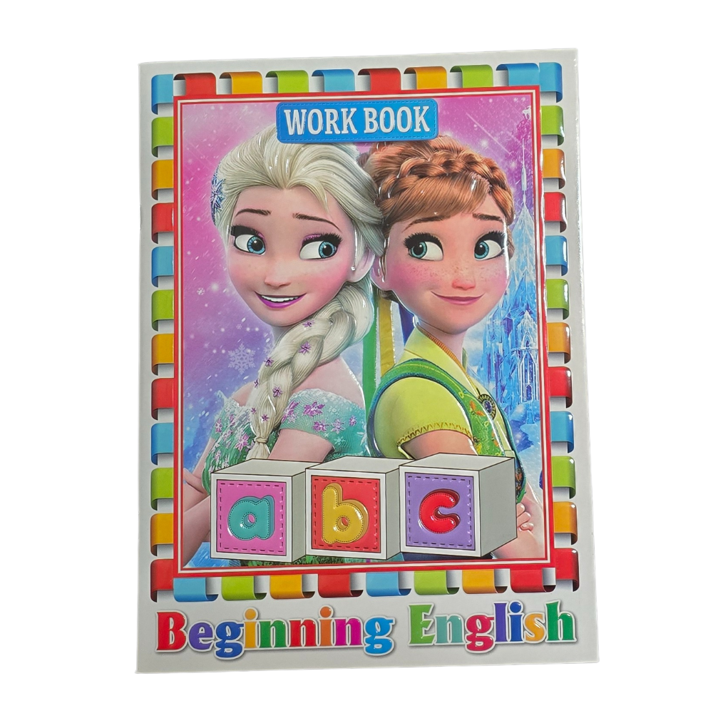 Frozen Workbook - ABC Beginning English Learning Activity Book for Kids