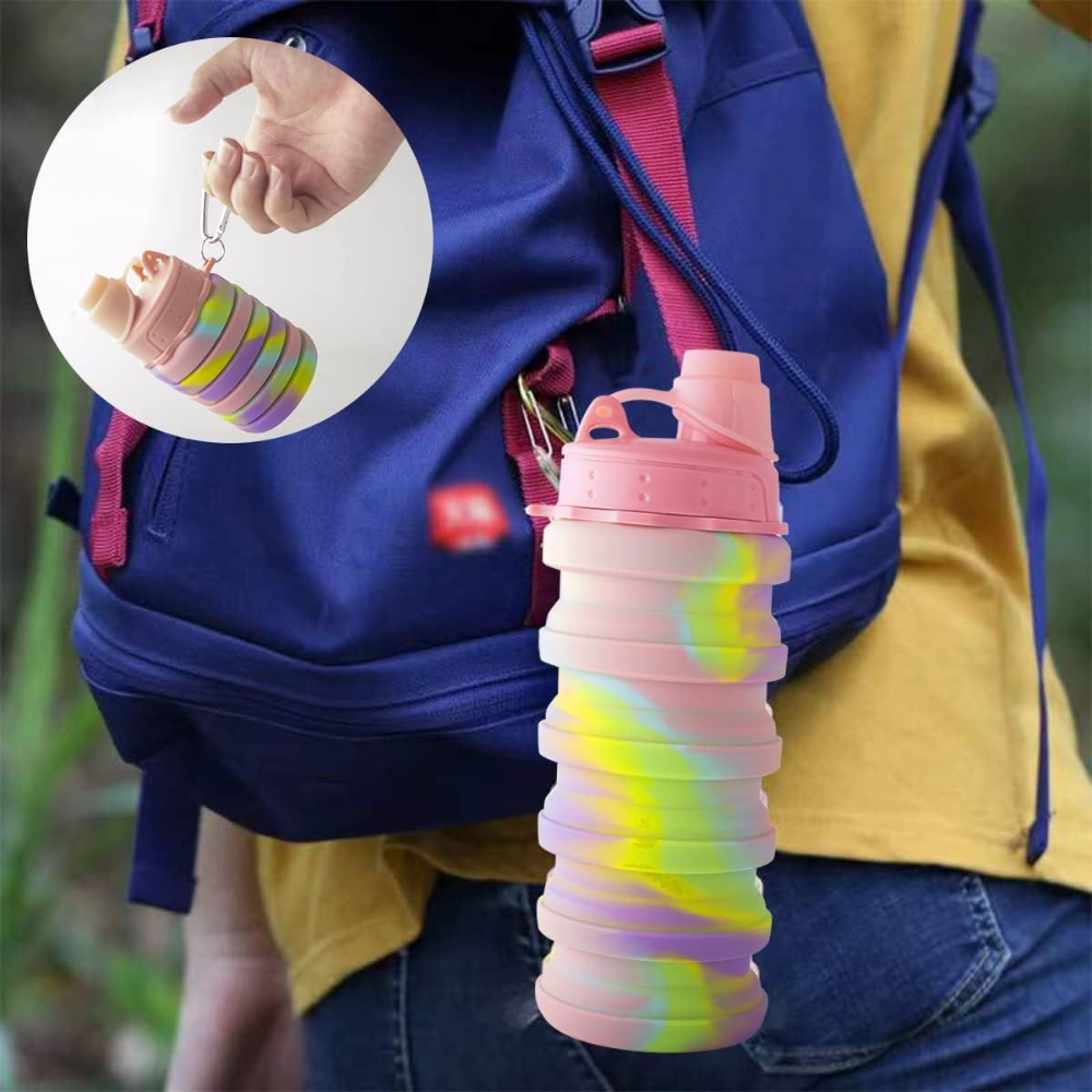 Collapsible Silicone Water Bottle 500ml