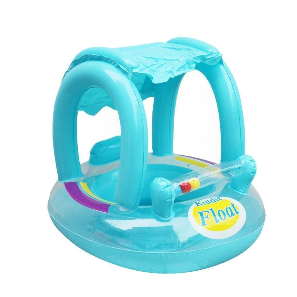 Kids Swim Boat Seat Inflatable Float with Canopy - Toddler Pool Float with Sun Protection