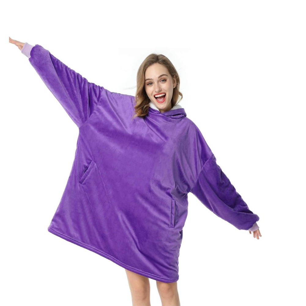 Oversized Fleece Blanket Hoodie – Ultra Soft & Warm