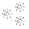 3-Pack 18-in-1 Snowflake Multi-tool Set - Stainless Steel Screwdriver & Wrench DealRush
