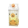 Cute Milk Carton Shaped Water Bottle – 400ml DealRush