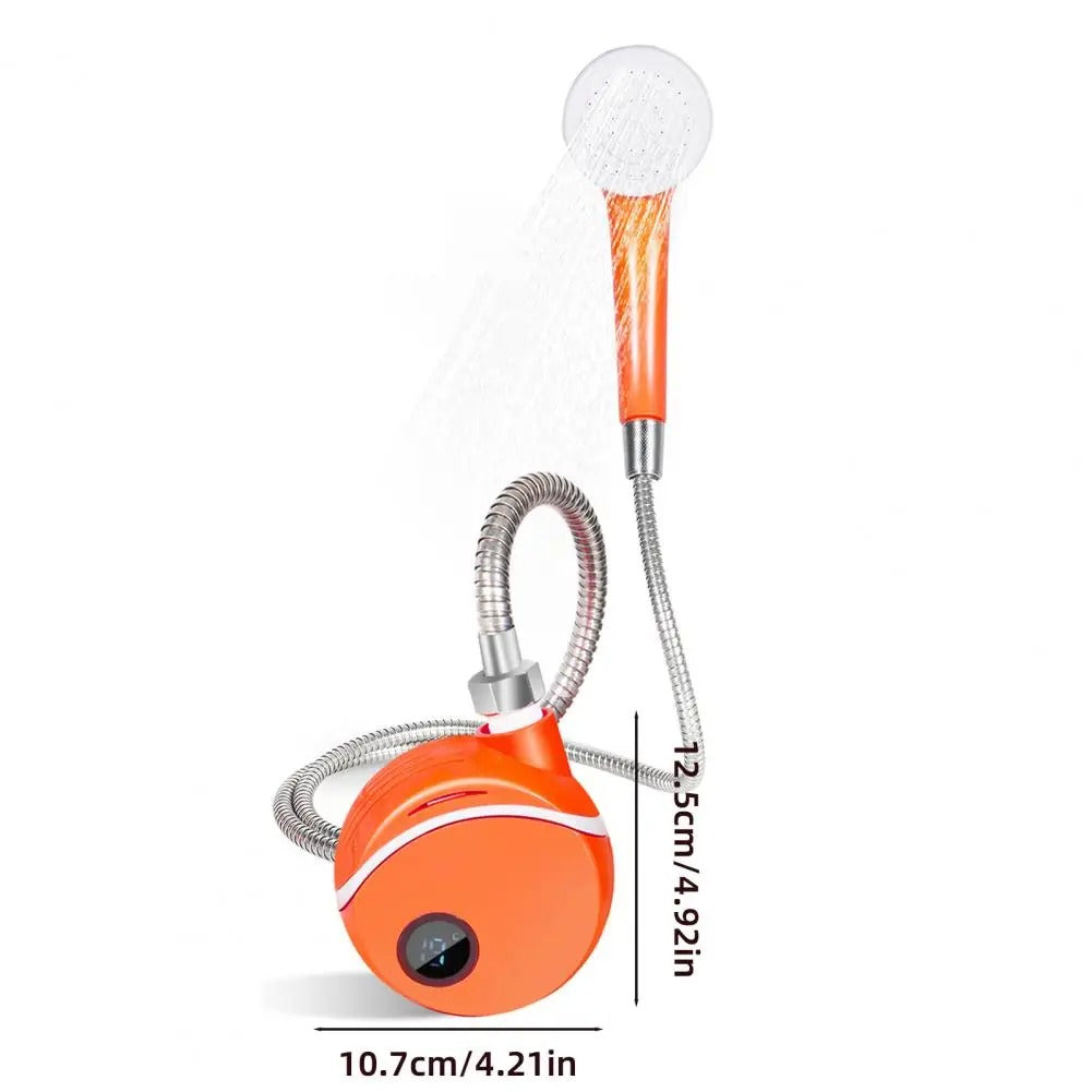 Portable Camping Shower Pump USB Rechargeable Outdoor Electric Shower Head