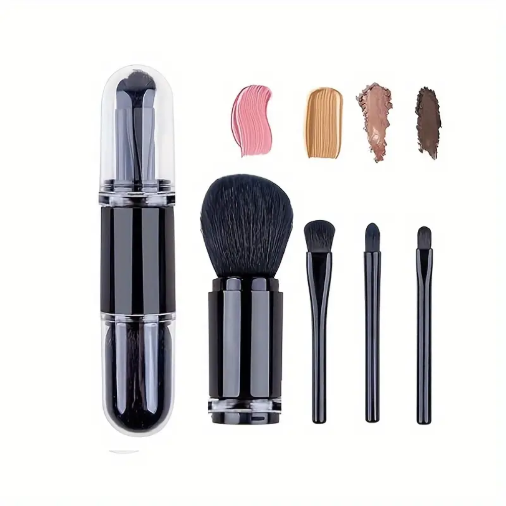 4-in-1 Travel Makeup Brush Set
