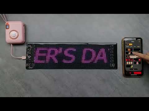 Flexible Colourful LED Matrix Panel - App Controlled Smart Display (3 Size Options)